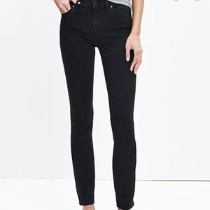 Madewell high rise black skinny jeans